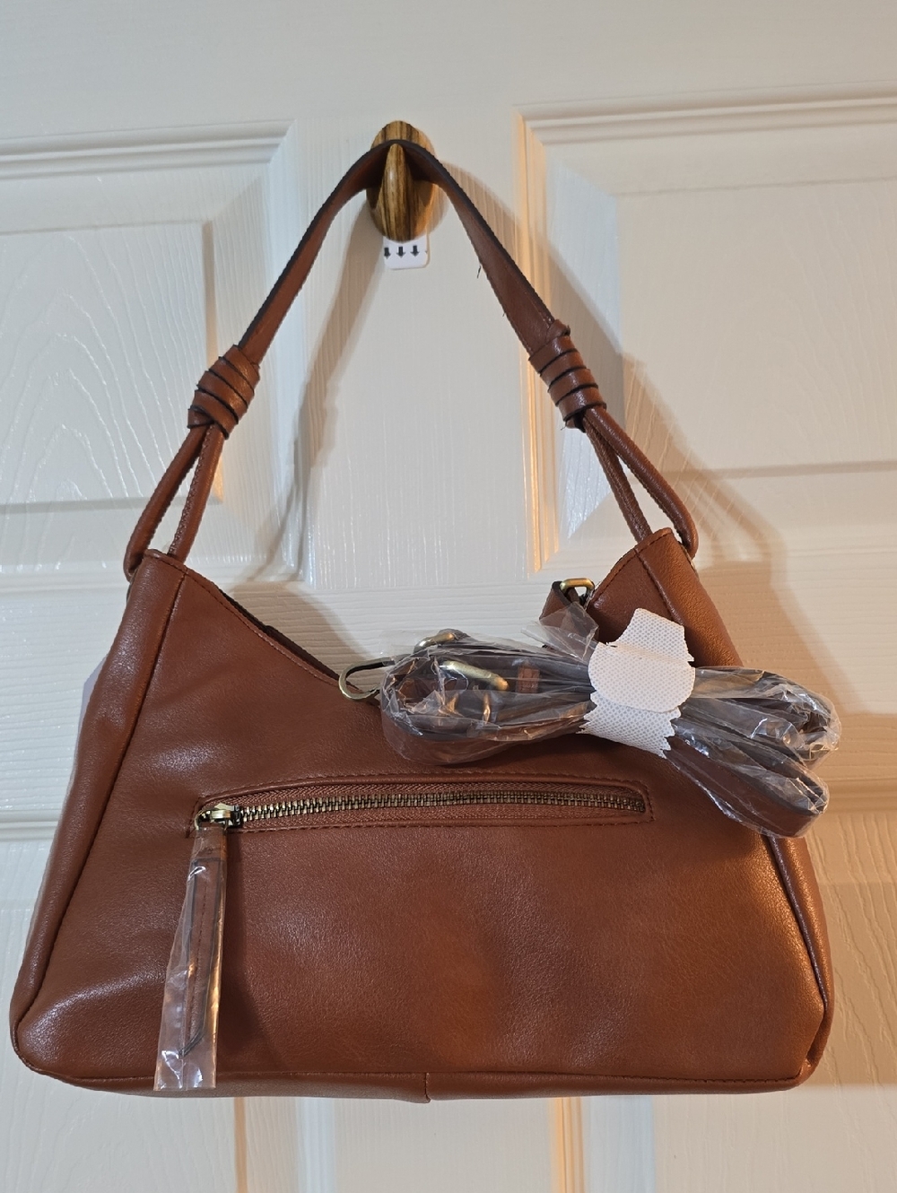 Time And Tru Classic Brown Shoulder Bag - Sleek Everyday Carry